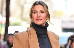 Compre jeans Rich Mom Airport de Gisele Bündchen por apenas US $ 20 SANTA MONICA, CALIFÓRNIA - 03 DE FEVEREIRO: Cameron Diaz participa do Apple TV Press Day no Barker Hangar em 3 de fevereiro de 2026 em Santa Monica, Califórnia. (Foto de Axelle/Bauer-Griffin/FilmMagic)