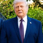 Donald Trump na Casa Branca na noite de segunda-feira