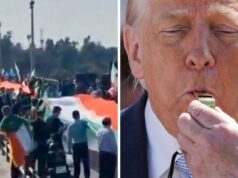 Correntes humanas se formam após ameaça assustadora de Trump Correntes humanas se formam após ameaça assustadora de Trump