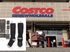 Costco emite recall urgente de produto popular relacionado a queimaduras As pessoas saem de uma loja Costco Wholesale empurrando carrinhos de compras cheios.