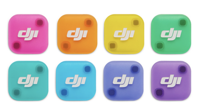 Microfones DJI em seu case