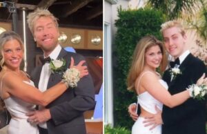 Danielle Fishel brinca sobre ‘alterar’ o vestido de baile de 1999 para caber em suas ‘curvas’ Danielle Fishel brinca sobre 'alterar' o vestido de baile de 1999 para caber em suas 'curvas'