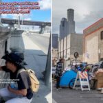 Desabrigados encontrados vivendo dentro de pilares de ponte sobre o rio LA na última descoberta perturbadora