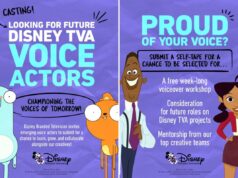 Disney lança busca por dubladores emergentes – com chance de dublar curtas de animação Ilustração para a busca de dubladores da Disney Television Animation, apresentando Candace de Phineas e Ferb e aplicativos de convite de texto.