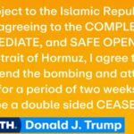 Donald Trump adiou a ameaça de novos ataques ao Irão