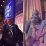 Donald Trump e JD Vance saíram correndo do palco