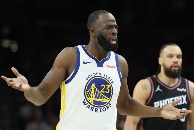 Golden State Warriors star Draymond Green against Phoenix Suns