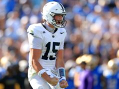 Drew Allar obtém projeção impressionante do analista da ESPN Penn State QB Drew Allar