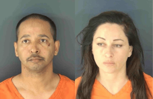Duas prisões após operação ilegal de jogo em Sarasota descoberta por investigadores locais Duas prisões após operação ilegal de jogo em Sarasota descoberta por investigadores locais. Fotos do condado de Sarasota de dois suspeitos presos em repressão a operações de jogos de azar ilegais, mostrando homem e mulher em uniformes laranja de prisão enfrentando acusações