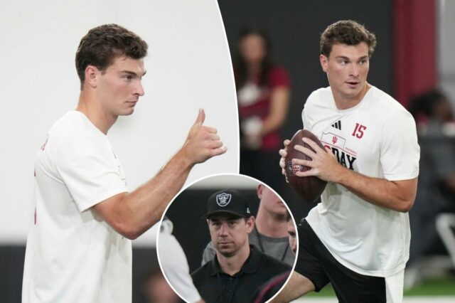 É uma coroação neste momento para Fernando Mendoza e os Raiders
