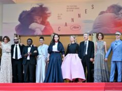 ESCUTE: Slate do Festival de Cinema de Cannes apresenta Euro Auteurs; Patricia Glaser defende Casey Wasserman e mais do poder da lei da Variety Halle Berry, Carlos Reygadas, Dieudo Hamadi, Payal Kapadia, Juliette Binoche, Alba Rohrwacher, Hong Sang-soo, Leïla Slimani, Jeremy Strong, Simone Friedman during the Closing Ceremony of the 78th Cannes Film Festival held at the Palais des Festivals on May 24, 2025 in Cannes, France. (Photo by Earl Gibson III/Deadline via Getty Images)