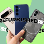 Vários smartphones modernos com uma etiqueta vermelha de aviso de 'Aumento de preço' e notas de dólar caindo em segundo plano.