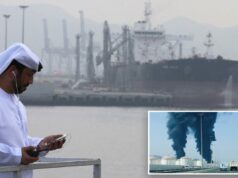 Emirados Árabes Unidos deixarão a OPEP em 1º de maio, em um golpe chocante para o maior cartel de petróleo do mundo em meio à guerra com o Irã A fumaça sobe da zona da indústria petrolífera de Fujairah devido a detritos de interceptação de drones.