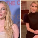 Efeitos de maquiagem de uma tênia gigante saindo da boca de Elvira (Lea Myren) em