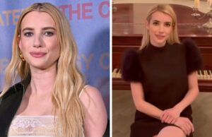 Emma Roberts provoca retorno da 13ª temporada de ‘American Horror Story’: ‘Surprise, Bitch’ | Vídeo Efeitos de maquiagem de uma tênia gigante saindo da boca de Elvira (Lea Myren) em