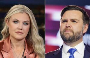 Erika Kirk cancela aparição com o vice-presidente JD Vance após ‘ameaças muito sérias’ Erika Kirk apoia o presidente Donald Trump e o vice-presidente JD Vance no Estado da União