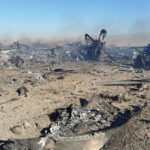 A mídia iraniana compartilhou no sábado esta imagem não verificada de um assento ejetor, que é consistente com o modelo usado no caça F-15E