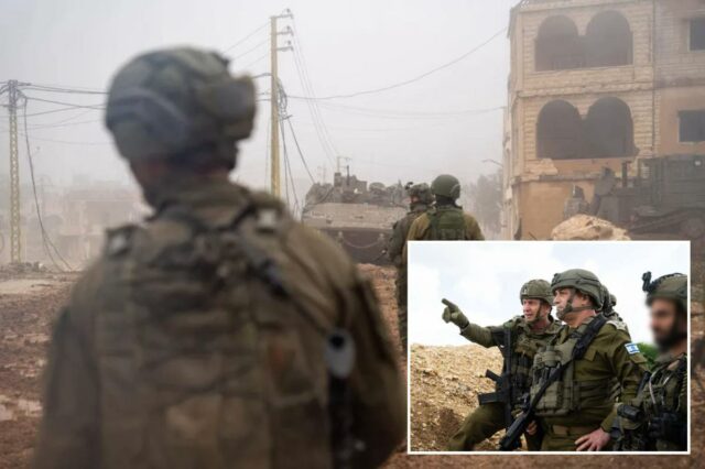 Soldados israelenses e veículos militares conduzem operações terrestres direcionadas no sul do Líbano.