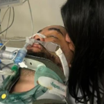 Pai de quatro filhos, Rayden está em coma induzido depois de ser atropelado por um motorista do lado de fora de sua casa em Clyde North.