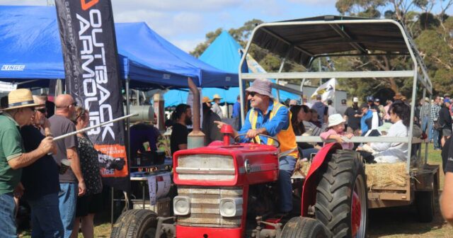 Esses tratores de meados do século 20 ganharam vida em 'Lights on the Hill'
