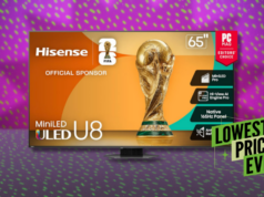 Esta enorme TV QLED de 75 polegadas está com desconto de US $ 450 agora mesmo Hisense 55