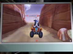 Este acessório permite que você jogue jogos Switch 2 no seu iPad ou iMac com resolução 4K Mario Kart World no iMac