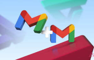 Este é o truque do Gmail de décadas que ainda uso todos os dias Uma ilustração do logotipo do Gmail sobre logotipos estilizados da AP