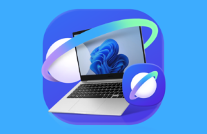 Este navegador de smartphone pode finalmente matar o Chrome em seu laptop Windows (e não é o que você pensa) Um globo com uma barra de endereço da web cercada pelos ícones do Chrome, Firefox, Opera e Samsung Internet.