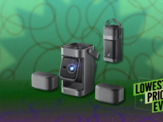 Este projetor portátil de médio porte com alto-falantes removíveis está com desconto de US $ 160 agora Este projetor portátil de médio porte com alto-falantes removíveis está com desconto de US $ 160 agora