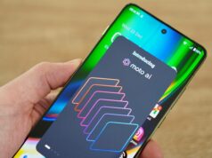 Estou convencido de que smartphones sem IA serão a próxima grande novidade Ilustração de um chip de IA e uma cabeça de robô sobre a tela de um telefone Android