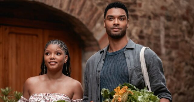 Estrelas de 'You, Me & Tuscany' compartilham o momento BTS Halle Bailey e Regé-Jean Page estrelam