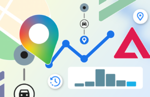 Eu não esperava muito da linha do tempo do Google Maps, mas agora confio nela o tempo todo Fixo do Google Maps em um fundo de mapa exibindo congestionamentos de trânsito e um ícone de engrenagem de configurações.