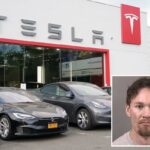 Ex-aluno de Yale nu e empunhando uma espingarda invade a loja Tesla da Bay Area