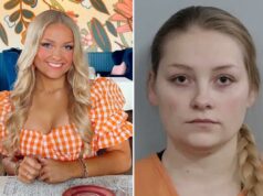 Ex-líder de torcida da Universidade de Kentucky, Laken Snelling, se declara inocente de matar filho recém-nascido Laken Snelling sorrindo enquanto está sentado em uma mesa.