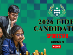 FIDE Chess Candidates 2026 Live, Rodada 9: Pragg olha para o retorno contra Wei Yi, Divya joga Vaishali, partidas em andamento FIDE Chess Candidates 2026 Live, Rodada 9: Pragg olha para o retorno contra Wei Yi, Divya joga Vaishali, partidas em andamento