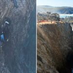 Família de sete pessoas agarrada ao penhasco poderia ter ‘ido embora’ a qualquer momento antes do resgate de parar o coração