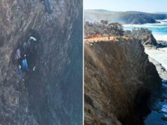Família de sete pessoas agarrada ao penhasco poderia ter ‘ido embora’ a qualquer momento antes do resgate de parar o coração Família de sete pessoas agarrada ao penhasco poderia ter ‘ido embora’ a qualquer momento antes do resgate de parar o coração