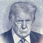 Uma representação fornecida pelo Departamento de Estado mostra um exemplo dos passaportes comemorativos “Trump” dos EUA de liberação limitada que o departamento está preparando em homenagem ao 250º aniversário da América.