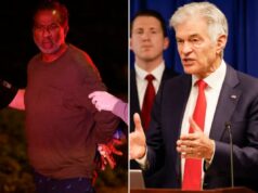 Federais brilham em grande apreensão de fraude em hospícios na Califórnia Gladwin Gill, que opera os Cuidados Paliativos St. Francis em Anaheim, é detido por agentes da lei.