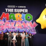 Captura de tela da programação de lançamento da Universal Pictures destacando o filme do Mario