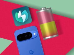 Finalmente parei de permitir que as configurações padrão do meu telefone me limitassem, graças a este utilitário de energia Android pouco conhecido Um ícone de bateria 3D dentro de uma moldura de smartphone ao lado de interruptores de configuração em um fundo azul