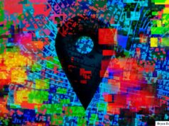 Fornecedores de vigilância foram pegos abusando do acesso a empresas de telecomunicações para rastrear a localização dos telefones das pessoas, dizem os pesquisadores A multi-colored illustration location data scattered over a cityscape