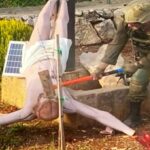 Foto Viral Tentara Israel Hancurkan Patung Yesus no Líbano, IDF Janji Tindak Tegas