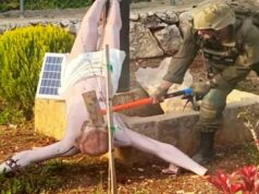 Foto Viral Tentara Israel Hancurkan Patung Yesus no Líbano, IDF Janji Tindak Tegas Foto Viral Tentara Israel Hancurkan Patung Yesus no Líbano, IDF Janji Tindak Tegas