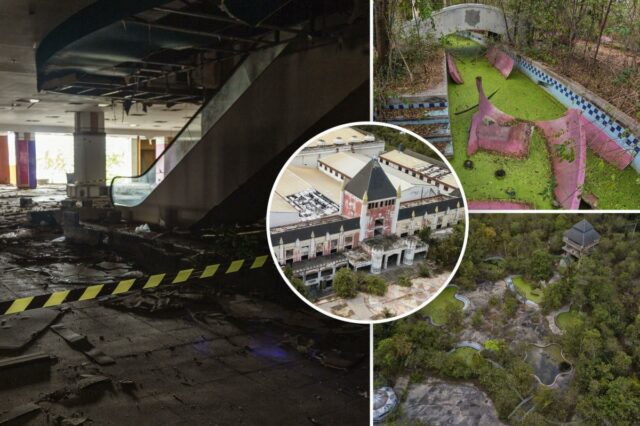 Fotos assustadoras mostram um parque aquático abandonado e em ruínas – com um segredo terrível
