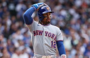 Francisco Lindor, do Mets, sai lesionado após Juan Soto retornar à escalação New York Mets star Francisco Lindor against Chicago Cubs