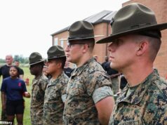 Fúria contra Trump pela “guerra sem fim”, enquanto milhões de jovens se preparam para se inscrever automaticamente no serviço militar… incluindo uma reviravolta “doentia” para imigrantes ilegais Os críticos do presidente Donald Trump estão furiosos com os planos do Pentágono de automatizar o recrutamento militar