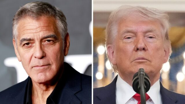 George Clooney critica a Casa Branca por 'xingamentos infantis' depois que a administração Trump chama sua 'atuação terrível' de 'crime de guerra'
