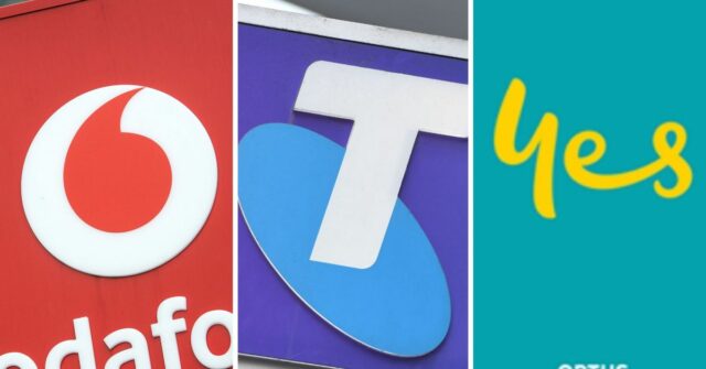 O logotipo da Telstra.