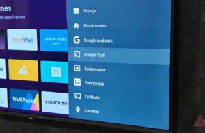 Google Cast é lançado em TVs Samsung O logotipo da Samsung na parte inferior de uma televisão.